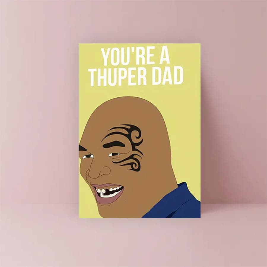 1 carte d'anniversaire drôle pour papa - Carte de vœux créative pour la fête des pères - Idée de cadeau parfait