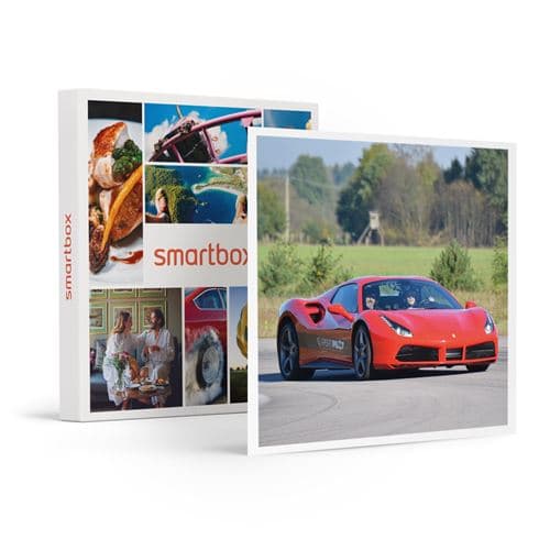 SMARTBOX - Coffret Cadeau 4 tours au volant d'une Ferrari F488 sur le circuit de Dijon-Prenois-Sport & Aventure