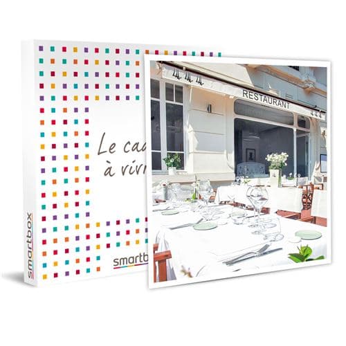 SMARTBOX - Repas gastronomique de l'amuse-bouche au dessert avec champagne à Antibes - Coffret Cadeau Gastronomie