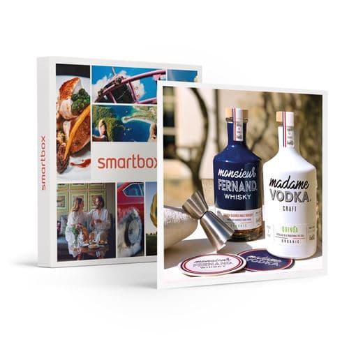 SMARTBOX - Coffret Cadeau Coffret spiritueux & cocktail avec vodka et whisky à domicile-Gastronomie