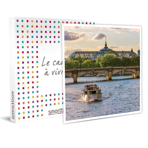 SMARTBOX - Croisière guidée d’1h en vedette sur la Seine pour 2 adultes et 1 enfant - Coffret Cadeau Sport & Aventure