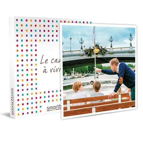 SMARTBOX - Croisière sur la Seine pendant 1h pour 2 adultes et 2 enfants - Coffret Cadeau Sport & Aventure